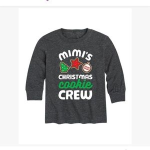 NWT Mimi's Christmas Cookie Toddler Shirt